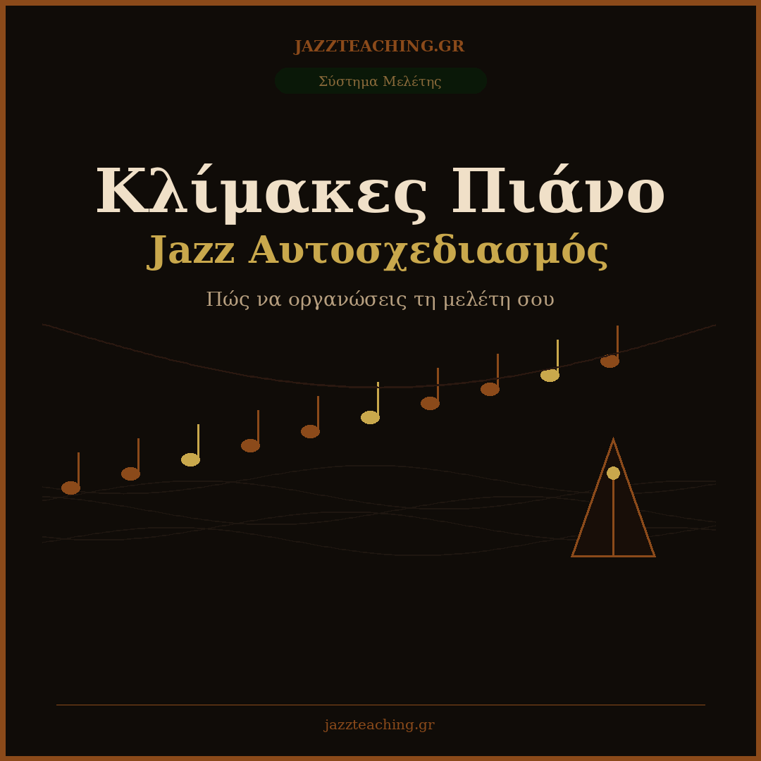 Κλίμακες Πιάνο — Πώς να Οργανώσεις τη Μελέτη σου για Jazz Αυτοσχεδιασμό JazzTeaching.gr